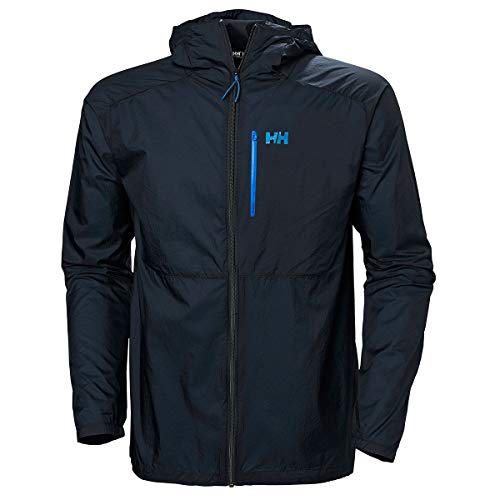 Helly Hansen Vana Windbreaker Chaqueta Impermeable, Hombre, Azul Marino, S