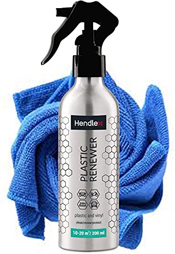 Hendlex Nano 3en1 Limpiador, regenerador y Protector para Interior y Exterior de Coches y Motos Aplicable a Gomas, Piel y salpicaderos Sin Silicona, con Efecto hidrofóbico y Antiadherente para Polvo