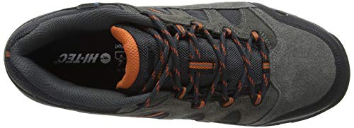 Hi-Tec Banderra II Low WP Wide, Zapatillas de Senderismo Hombre, Gris (Charcoal/Graphite/Burnt Orange 51), 45 EU