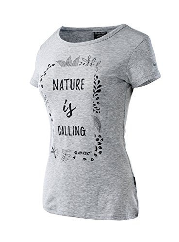 Hi-Tec – Mujer Lady Insight – Camiseta, Todo el año, Mujer, Color Gris Claro, tamaño Extra-Small