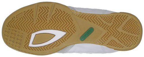 Hi-Tec Squash Classic Court Trainers - Zapatillas de ante unisexo, color blanco (white/dark green), talla 38