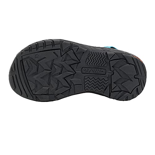 Hi-Tec Ula Raft Jr, Sandalias Deportivas, Negro Airblue Arabesque, 38 EU