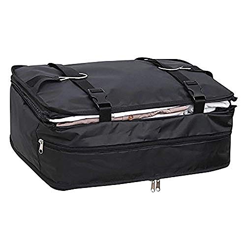 HJJH Organizador De Maletas Portátil, Bolsa De Viaje De Tres Niveles Equipaje Portátil, Sistema para Colgar El Armario, Bolsa De Acabado, Estantes De Viaje Que Se Pueden Empaquetar