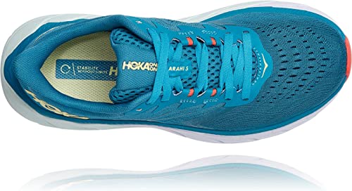 Hoka One One Arahi 5 Womens - Mosaic Blue Luminary Green - 5.5 UK