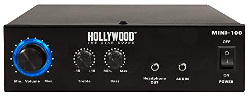 Hollywood Mini 100 - Amplificador Hi-Fi (230 V o 12 V, 100 W)