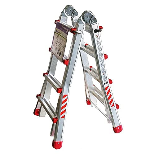 Homelux 825029 Escalera Telescópica Multiusos, 2 x 8 Peldaños