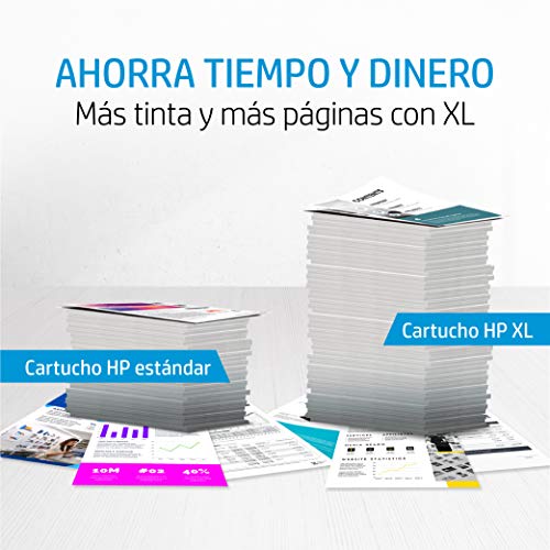 HP 305XL 3YM62AE, Negro, Cartucho de Tinta de Alta Capacidad Original, Compatible con impresoras de inyección de Tinta HP DeskJet Series 2700, 4100; Envy Series 6020, 6030, 6400, 6430; Extra Large