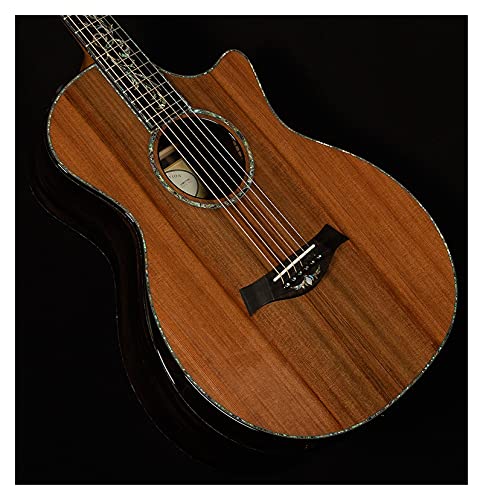 HQYYDS Guitarra Panel de Cedro sólido PS14CE 12 Fret GUITARIA ACUESTICA INLANCIONADA ALAVE Y LA Guitarra Natural DE BENETEN DE Lado Instrumento Musical (Size : 41 Inches)