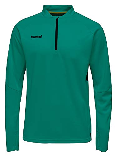 hummel Tech Move Half Zip - Sudadera para Hombre, Todo el año, Tech Move Half Zip, Hombre, Color Verde Deportivo., tamaño XX-Large