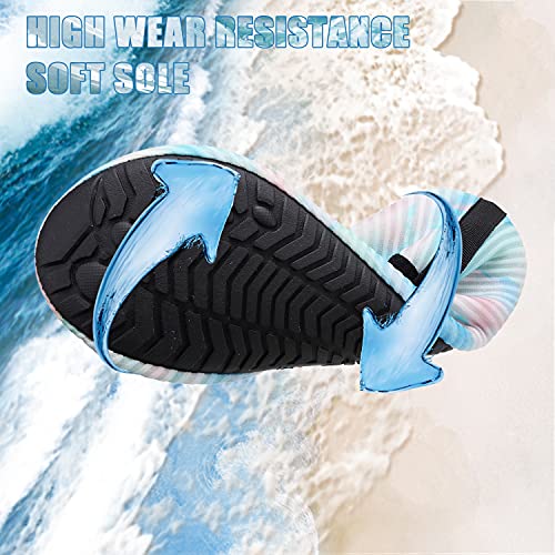 IceUnicorn Zapatillas de natación para hombre y mujer, para la playa, surf, agua, descalzo, para deportes acuáticos, playa, piscina, surf, yoga, color, talla 42/43 EU