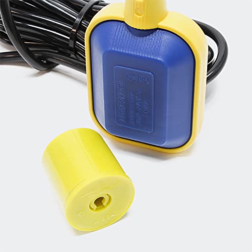 Interruptor de flotador de PVC Interruptor de cambio Regulador de nivel cable 2m 250V 16A