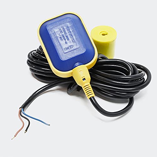 Interruptor de flotador de PVC Interruptor de cambio Regulador de nivel cable 2m 250V 16A