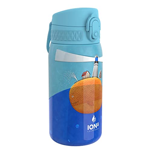 Ion8 Botella Agua Acero Inoxidable Termica Sin Fugas, 320ml, Faro de Ballena