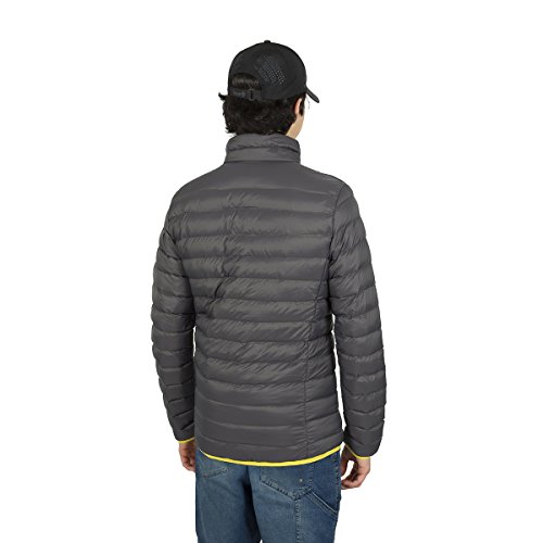 Izas Fraser Chaqueta Fibra, Hombre, Gris Oscuro/Amarillo, S