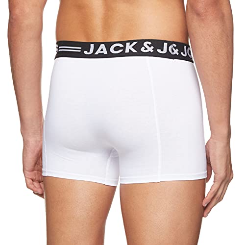 JACK & JONES JACSENSE TRUNKS NOOS, Bóxer Hombre, Blanco (White), Large