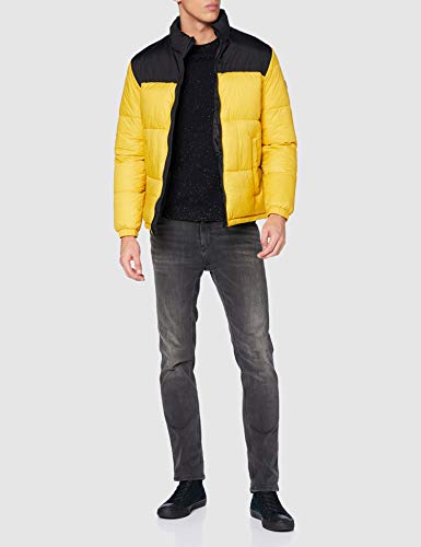 Jack & Jones JJDREW Puffer Collar Chaqueta, Spicy Mustard, L para Hombre