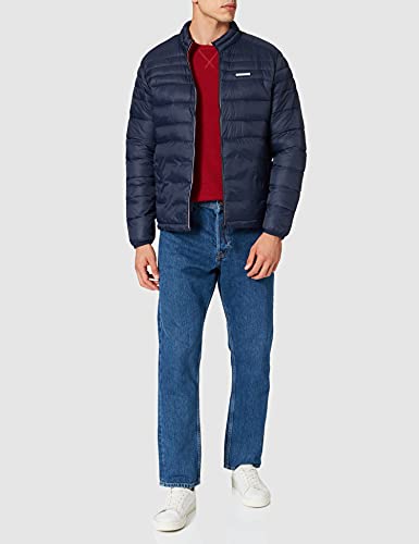 Jack & Jones JJEACE Puffer Collar STS Chaqueta, Navy Blazer, M para Hombre