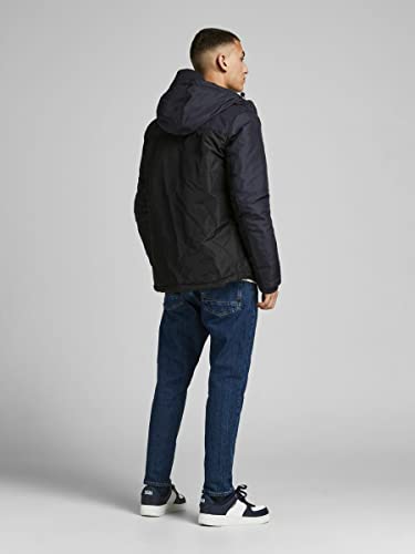 Jack & Jones Jjfaster-Chaqueta, Azul Marino. Detalles: Bloqueo, L para Hombre