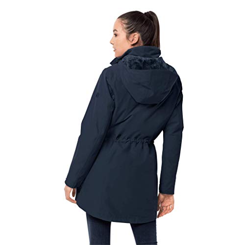 Jack Wolfskin Madison Avenue Coat Abrigo, Midnight Blue, M para Mujer