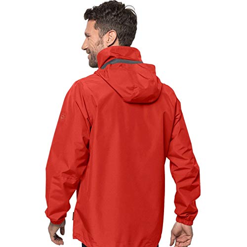 Jack Wolfskin Men's STORMY POINT JACKET M Athletic Shell Jackets lava red S