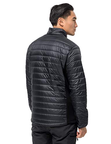 Jack Wolfskin Routeburn Ebony Chaqueta, Color Gris Oscuro, Tamaño Small