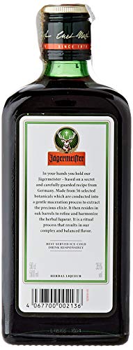 Jagermeister - Licor con 2 Vasos, 2 x 500 ml