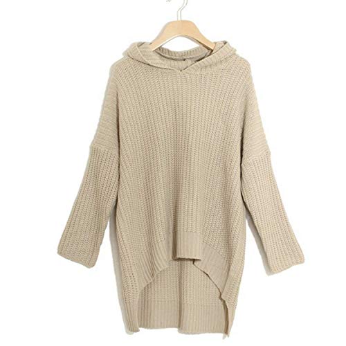 Jersey Mujer Otoño Invierno Elegantes Moda Sudadera Capucha Color Sólido Irregular Manga Larga Anchos Clásico Hoody Jerseys Lana Casual Cómodo Jerseys Moda Joven Estilo Moderno Mujeres