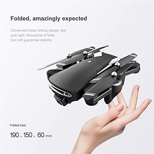 JJDSN Drones con cámara Dual 6K HD, Control Remoto Drone Carga USB 5G WiFi FPV Aeronaves Posicionamiento GPS Plegable Quadcopter Niños al Aire Libre Drone Juguete de Regalo con Bolsa de almacenami