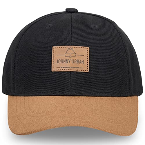 Johnny Urban Gorra para Hombre y Mujer Negro/Marrón Dean Gorro Hecho Elegante Gorras de Baseball Ajustable y con Logo Chapado - Talla Única Unisex Gorros de Trucker