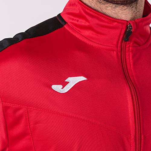 Joma 100687.601 Sudadera, Hombres, Rojo-Negro, M