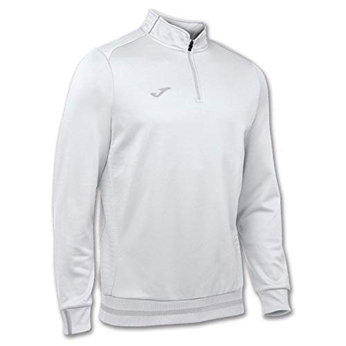 Joma Campus II Sudadera, Hombres, Blanco-200, XS