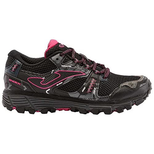 Joma Serie Shock Lady, Zapatillas para Correr Mujer, Negro, 37 EU