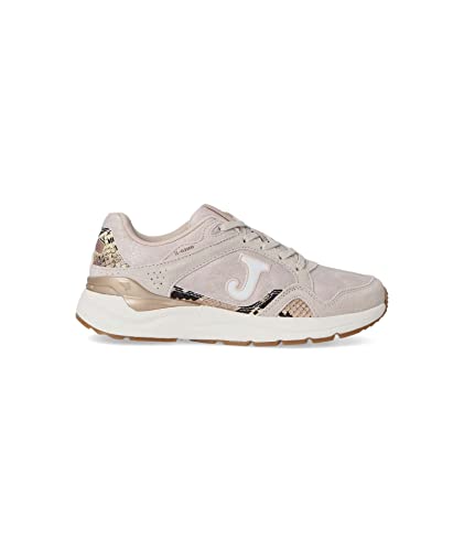 Joma Tiempo Libre Lady, Zapatillas para Lacrosse Mujer, Beige Oro, 41 EU