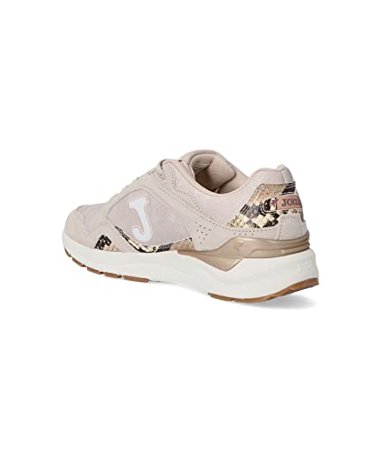 Joma Tiempo Libre Lady, Zapatillas para Lacrosse Mujer, Beige Oro, 41 EU