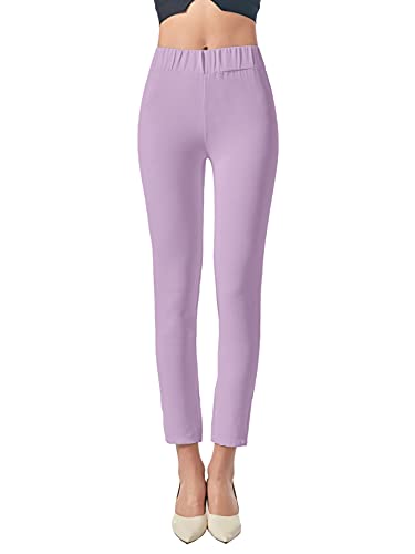 JOPHY & CO. Pantalón Skinny para mujer, ligero, cómodo, elástico, casual, cód. 5998, Lila., M