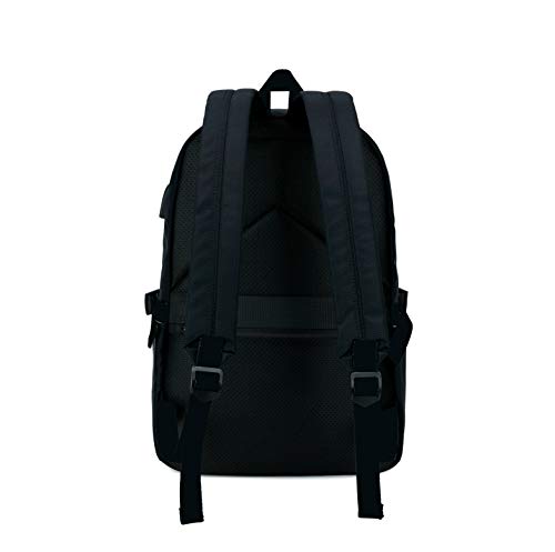 Joymoze Mochila Clásica para Mujer Mochila Escolar con Estilo para Niña Adolescente Negro con Cadena