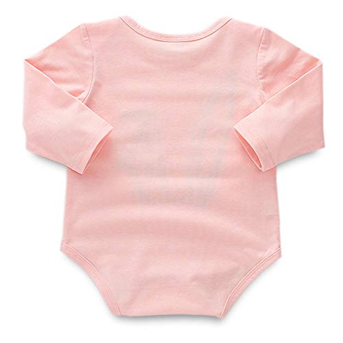 K-youth Ropa Bebé Niña Conjunto Niña Pantalon y Top Fiesta Bebé Niña Niños Mamelucos de Manga Larga de Conejo de impresión Elegante Otoño Ropa para Bebe Niña Recien Nacido Baratos(Rosa, 0-6 Meses)