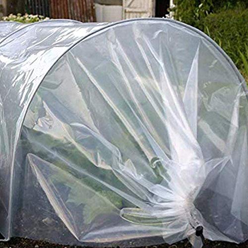 KAHEIGN 2 x 3m Plasticos Para Invernaderos, Espesar Polietileno De Efecto Invernadero De Plástico Transparente De Protección De Las Plantas Láminas De Cubierta De La Película Al Aire Libre Jardín