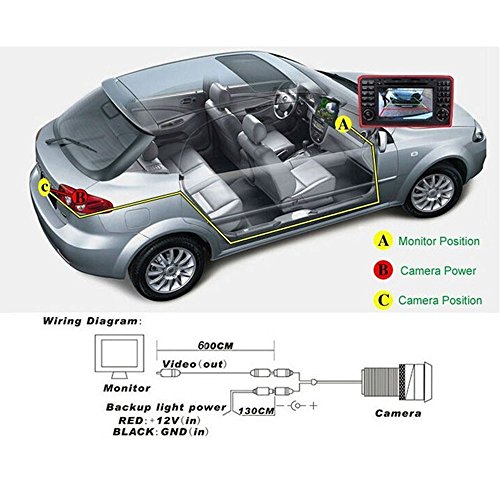 Kalakass CCD impermeable de la visión noctur Cámara de visión trasera del coche para ML350 W220 R CLS W203 W211 W209 W219 GLS 300 W164 ML450 ML350 ML300 ML250 MB