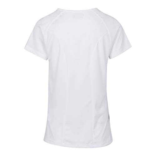 Kappa Fania Camiseta técnica, Mujer, Blanco, M