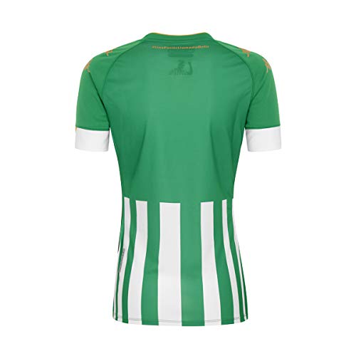 Kappa Primera Equipación Camiseta, Mujer, Verde/Blanco/Oro, M