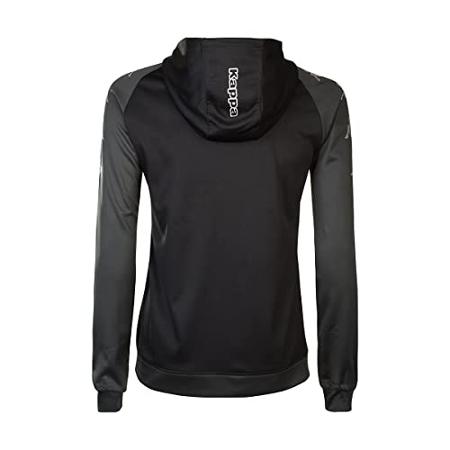 Kappa TORTONA Chaqueta, Negro, M Unisex Adulto