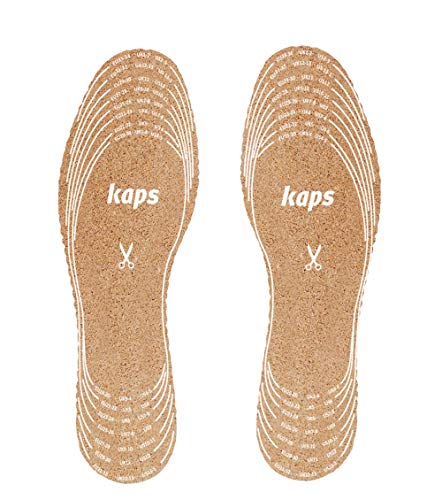 Kaps Cork Frotte Kids, Plantillas De Zapatos De Corcho Y Felpa Para Niños, Frescura E Higiene, Talla A Medida, Corte A Medida, Todos Los Tamaños, 1 Par