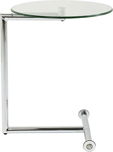 Kare Design Mesita Easy Living, Plata, Acero, Nácar, 62x51x46cm