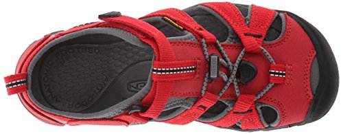 KEEN Seacamp 2 CNX, Sandalias, para Unisex niños, Rojo (Racing Red/Gargoyle), 32/33 EU