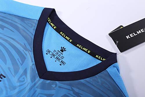 KELME Goalkeeper L/S Set Conjunto Equipaciones Portero, Hombre, Sky Blue/Dark Blue, 3XL