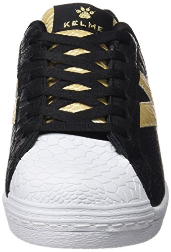 Kelme K-Legend Zapatillas, Mujer, Negro/Oro, 41