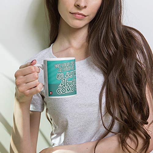 Kembilove Taza Desayuno para Abuelos – Tazas Originales con mensajes Graciosos con Mensaje Del polo norte al polo sur, no hay un abuelo como tú – Taza de Café y Té para Abuelos