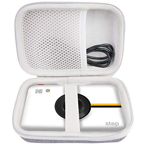 Khanka Duro Estuche Bolso Funda para Kodak Step/Step Touch Cámara Digital de 13 MP 10MP e Impresora Instantánea Bluetooth y Tinta Cero Zink. (Blanco, Solo Caso)