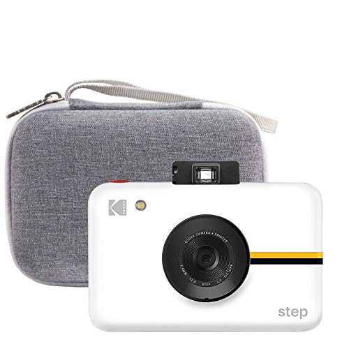 Khanka Duro Estuche Bolso Funda para Kodak Step/Step Touch Cámara Digital de 13 MP 10MP e Impresora Instantánea Bluetooth y Tinta Cero Zink. (Blanco, Solo Caso)